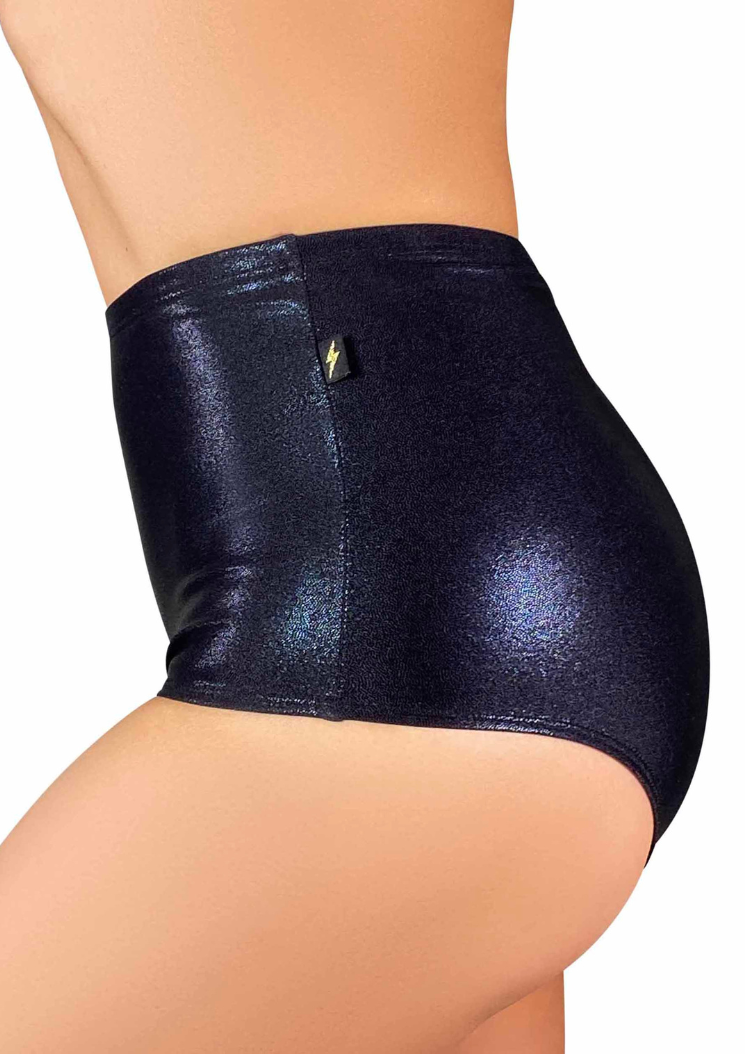 Shorty Taille haute Metallic - Black Metal