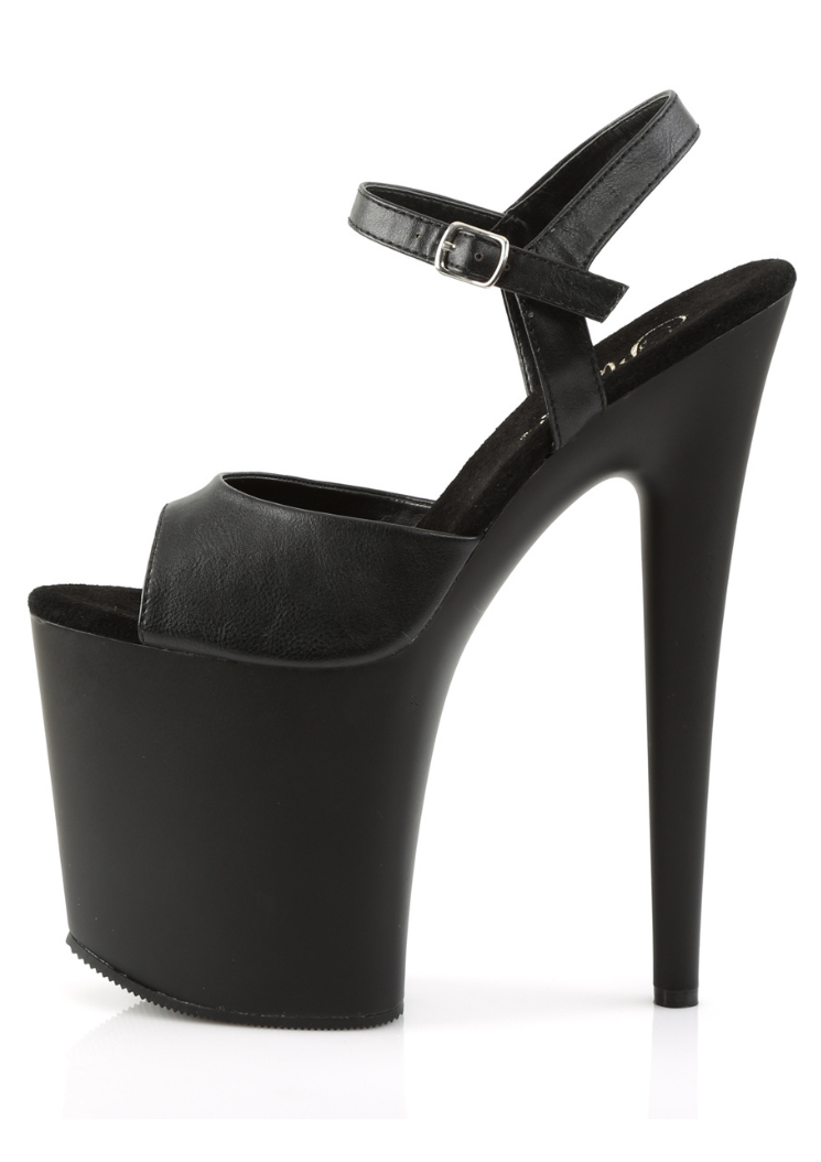 Flamingo 809 - 8 inch - Black faux leather