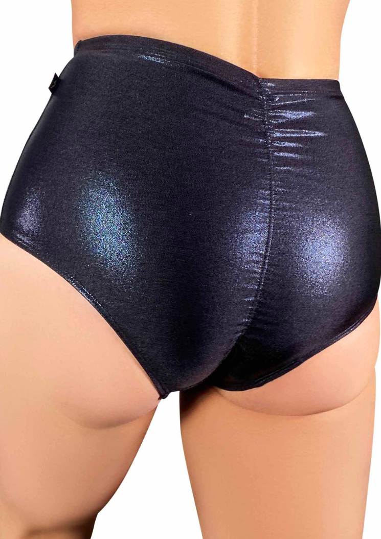 Shorty Taille haute Metallic - Black Metal