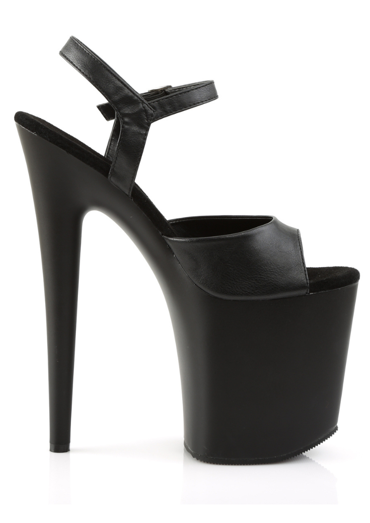 Flamingo 809 - 8 inch - Black faux leather