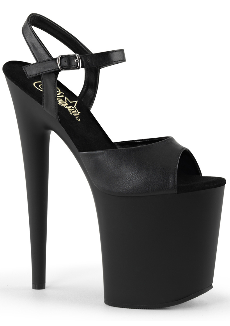Flamingo 809 - 8 inch - Black faux leather