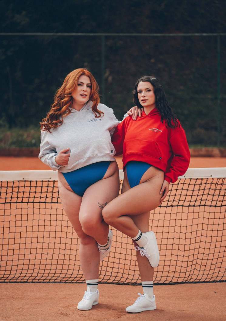 Cropped Hoodie - Rouge