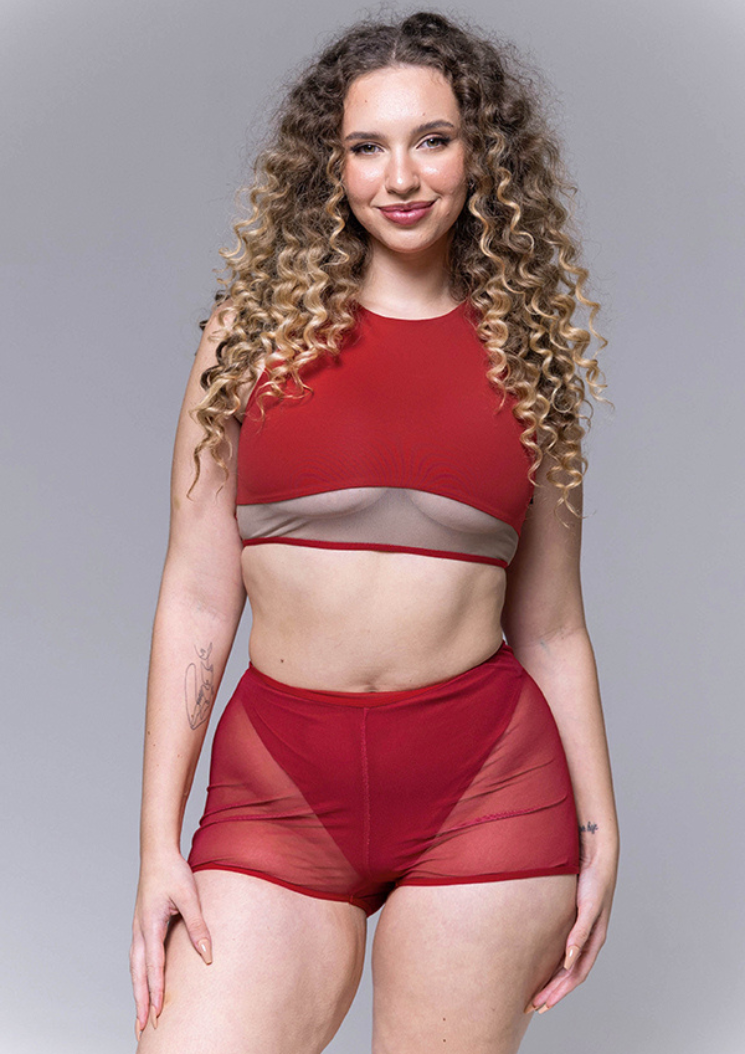 Julia short Obsession collection - Pepper Red