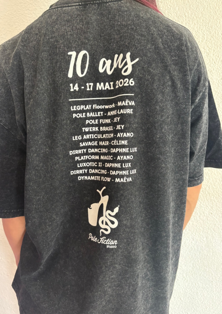 Oversize T-shirt 10yo Festival - Gris foncé