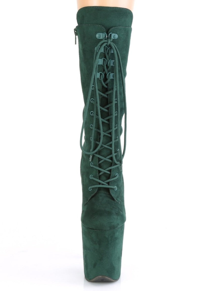 Flamingo 1050FS faux suede - 8 inch - Emerald