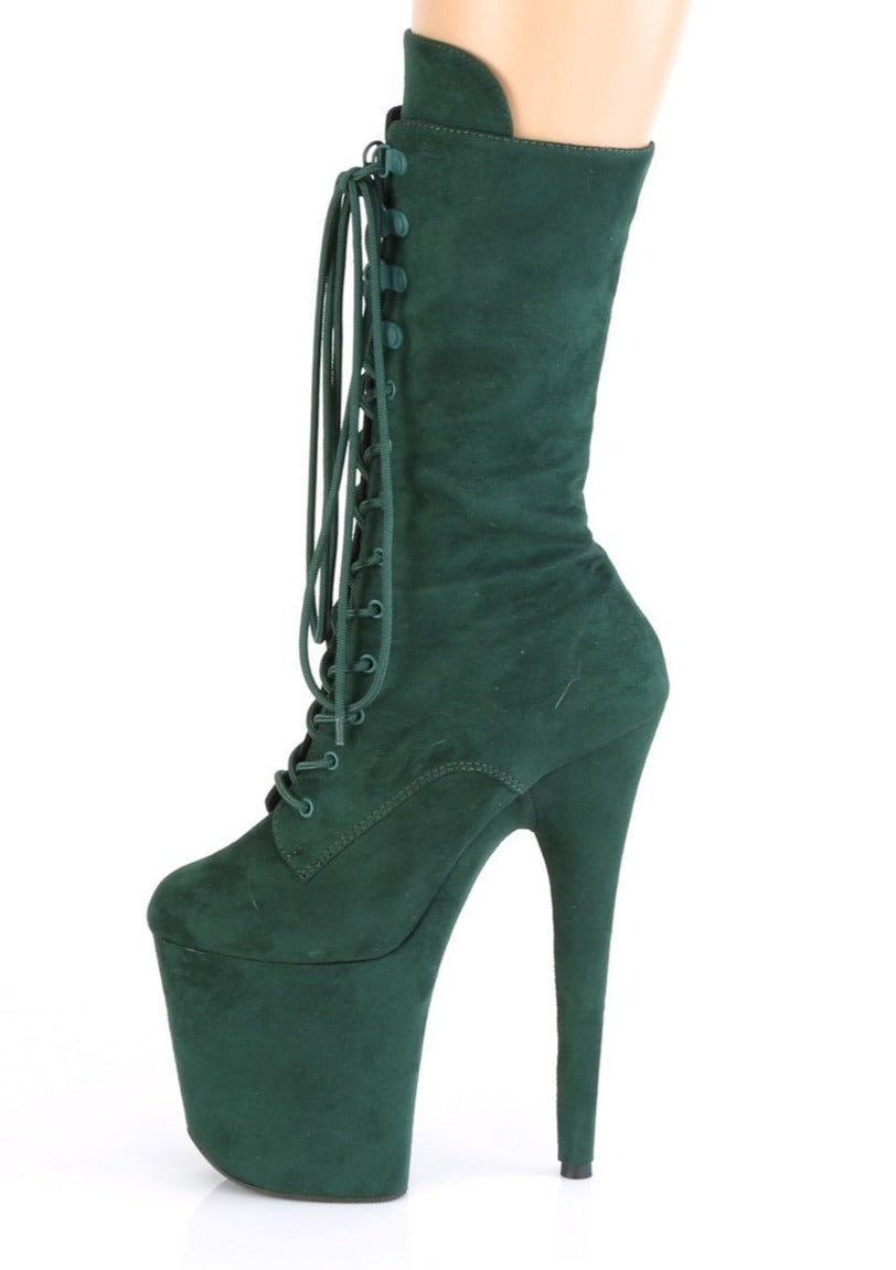 Flamingo 1050FS faux suede - 8 inch - Emerald