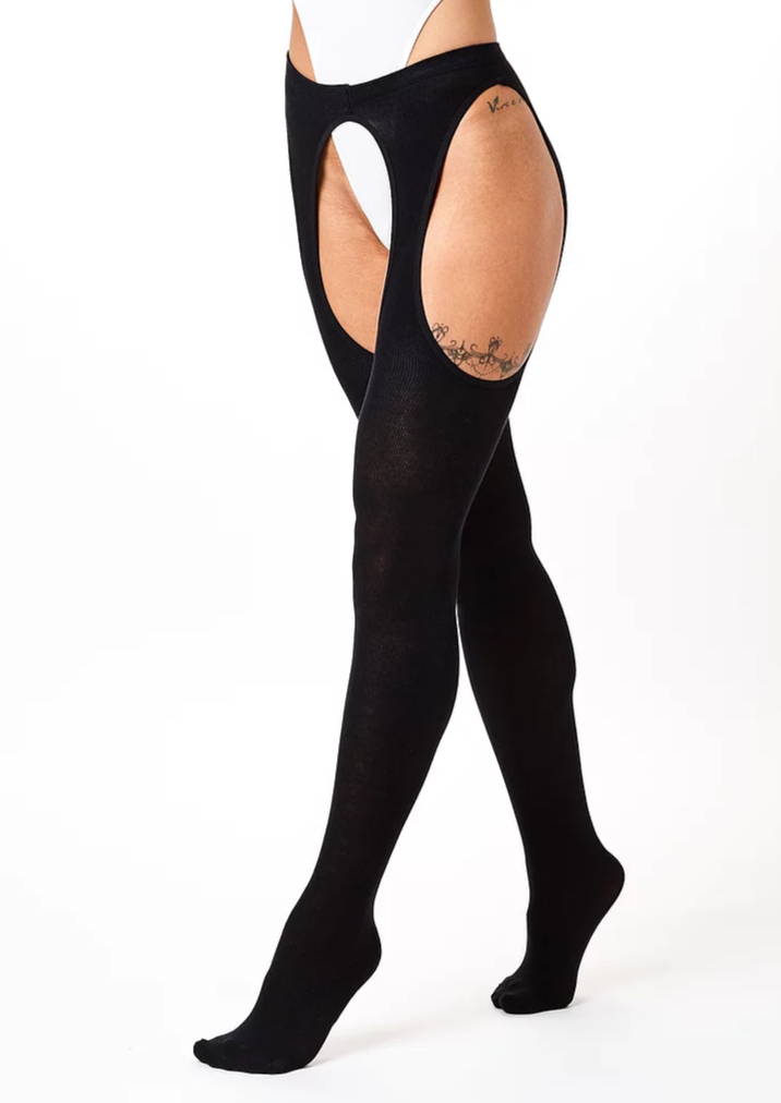 Collants Peekaboo - Noir
