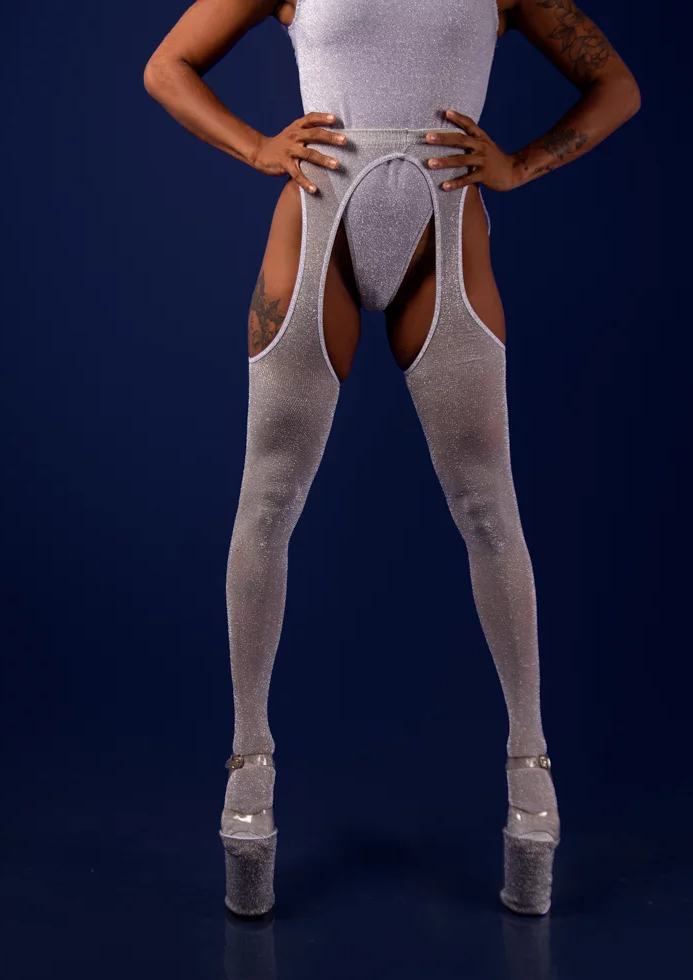Collants Peekaboo - Stardust (lurex brillant)