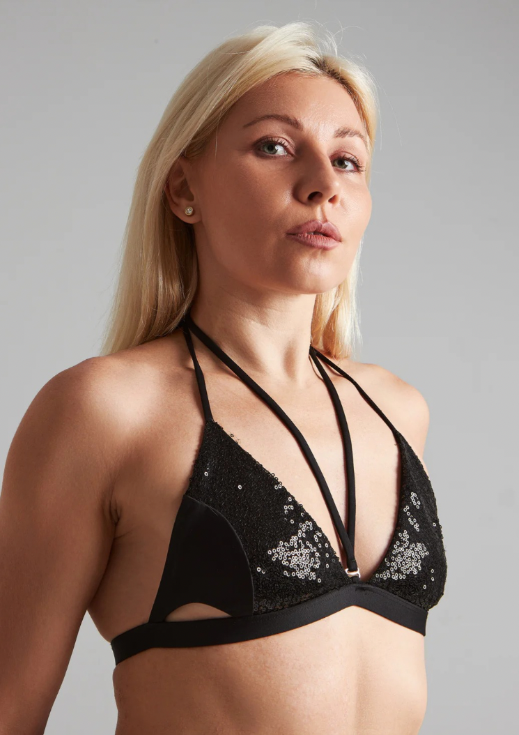 Sparkling top - Noir