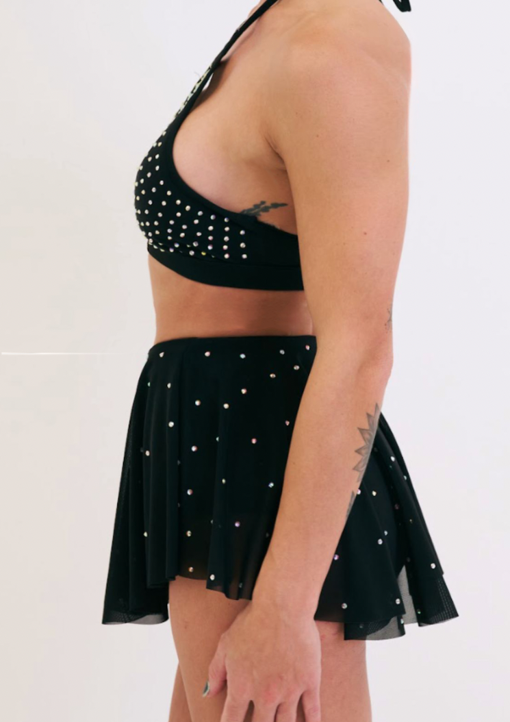 Sarah Mesh Jupe-short - Noir