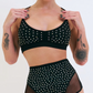 Shorty Roxie Mesh Diamante - Noir