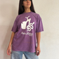 Oversize T-shirt 10yo Festival - Violet