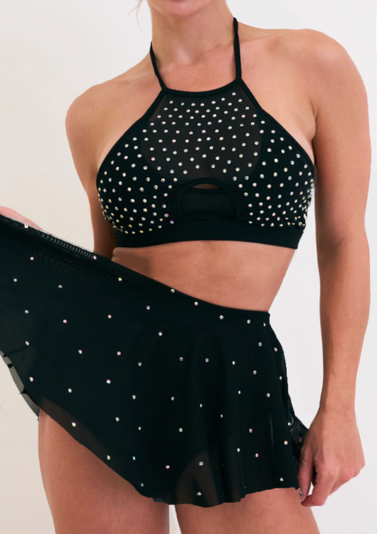 Sarah Mesh Jupe-short - Noir