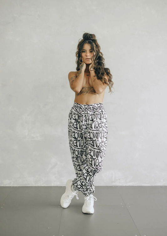 Pantalon Dai - Street Blanc/Noir
