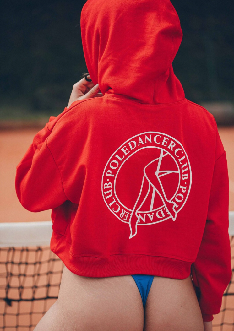 Cropped Hoodie - Rouge