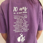 Oversize T-shirt 10yo Festival - Violet