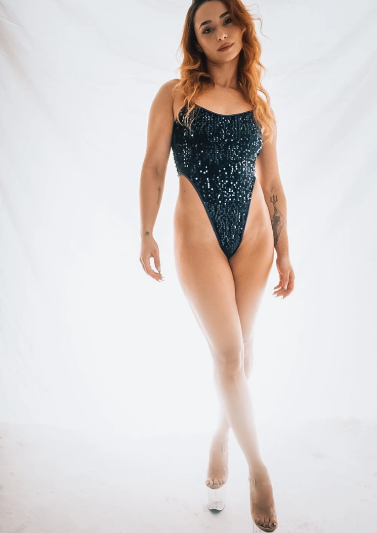 Body Ki - Bleu marine sequins