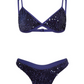 Tanga Tria - Bleu marine sequins