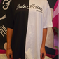 Oversize Soccer T-shirt - Noir / Blanc