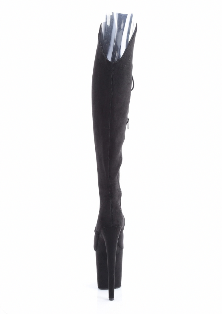 Flamingo 3014FS - 8 inch - Black Faux Suede