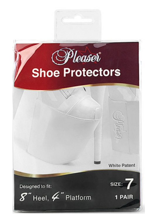 Shoe Protectors à scratch - 8 inch - White patent