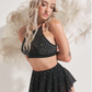 Sarah Mesh Jupe-short - Noir