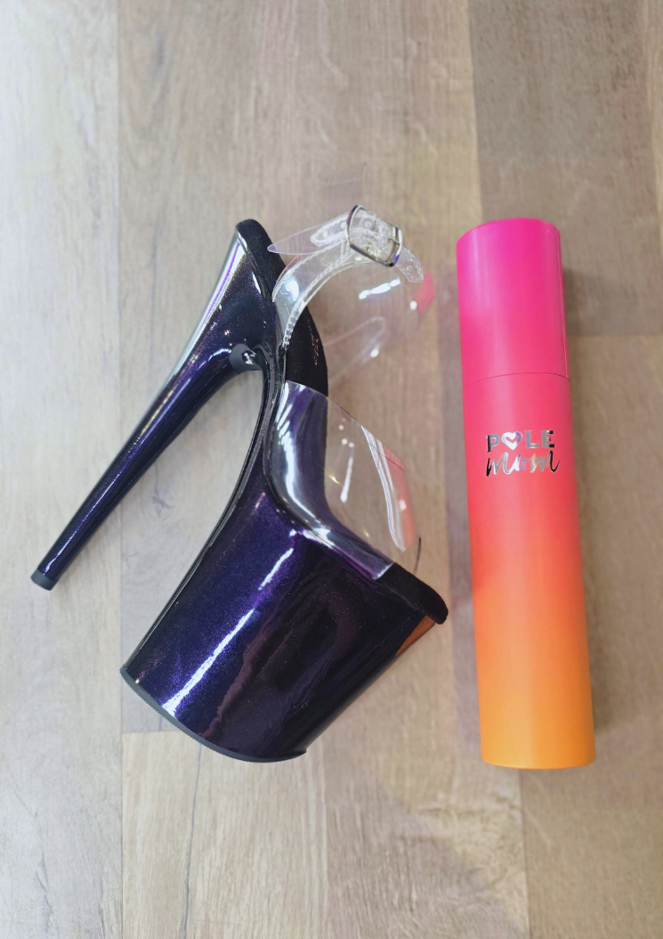 Protecteur de talons - série Standard Pleaser 8 inch - Purple Glitter