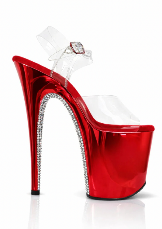 Chrome 8inch - Red Diamond Back
