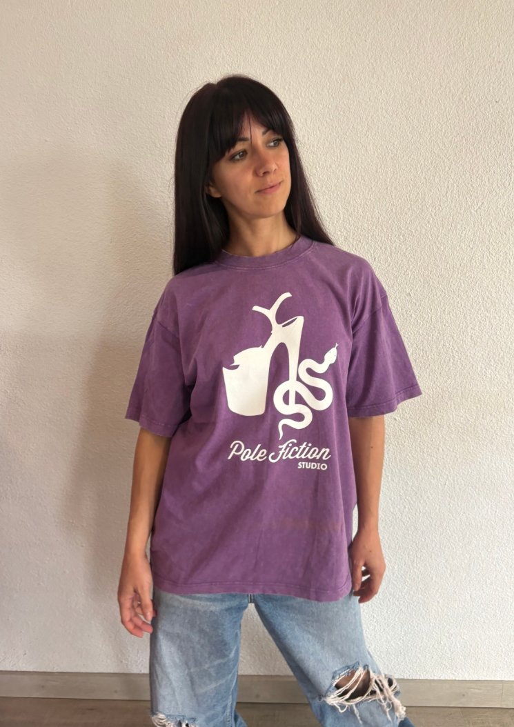 Oversize T-shirt 10yo Festival - Violet