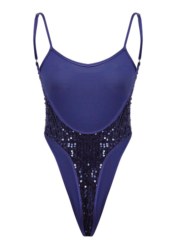 Body Ki - Bleu marine sequins