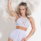 Sarah Mesh Jupe-short - Lilas