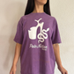 Oversize T-shirt 10yo Festival - Violet