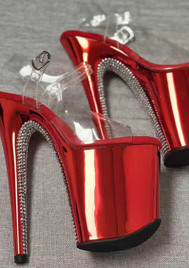 Chrome 8inch - Red Diamond Back