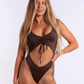 Hotline Body & Garter Belt - Coffee