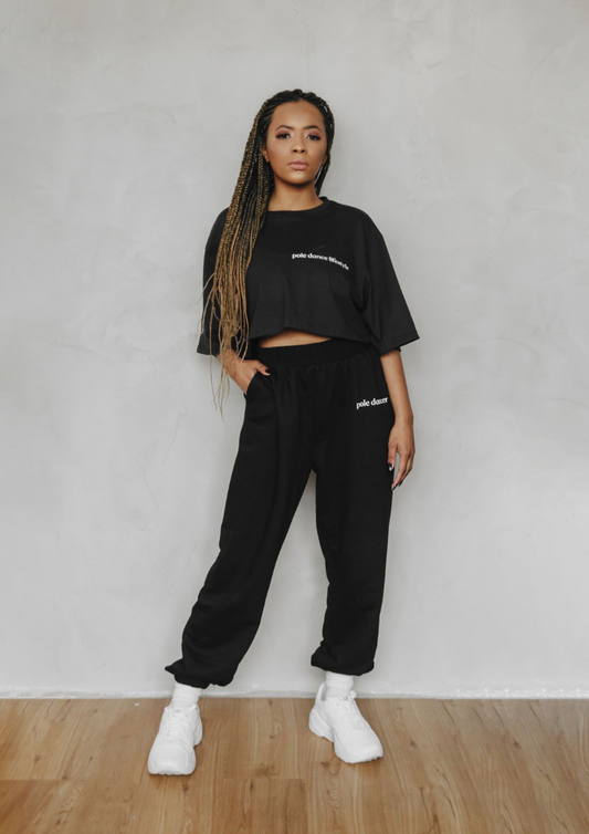 Cropped top Pole dance lifestyle - Noir