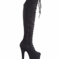 Flamingo 3014FS - 8 inch - Black Faux Suede