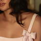 Cinq Blush Top + Blush ribbon broches
