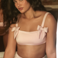 Cinq Blush Top + Blush ribbon broches