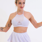 Demi Mesh Diamante top - Lilas