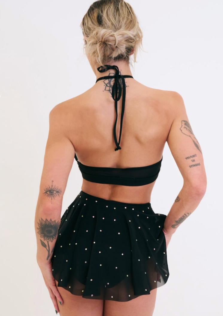 Sarah Mesh Jupe-short - Noir