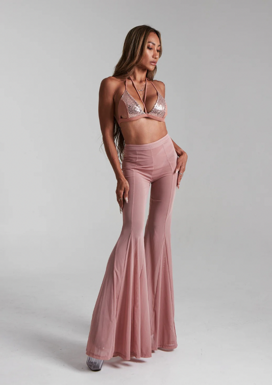 Divine Pants Moir - Rose Poudré