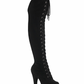 Flamingo 3014FS - 8 inch - Black Faux Suede