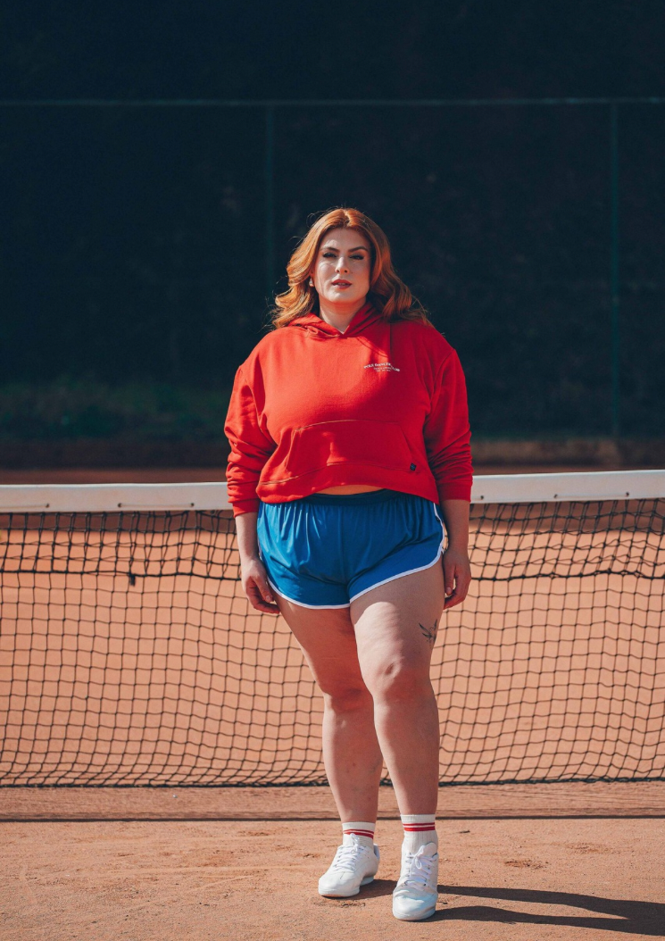 Cropped Hoodie - Rouge