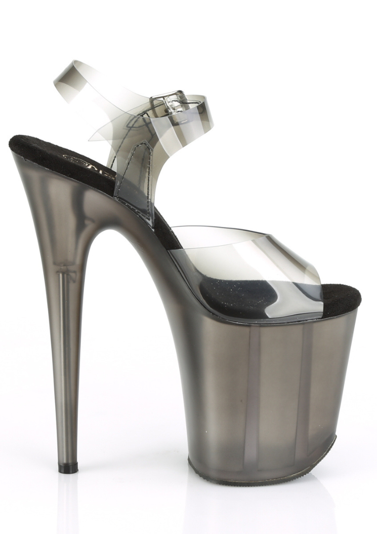 Flamingo 808N-T - 8 inch - Clear / Blk Gradient TPU/Smoke Tinted