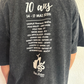Oversize T-shirt 10yo Festival - Gris foncé