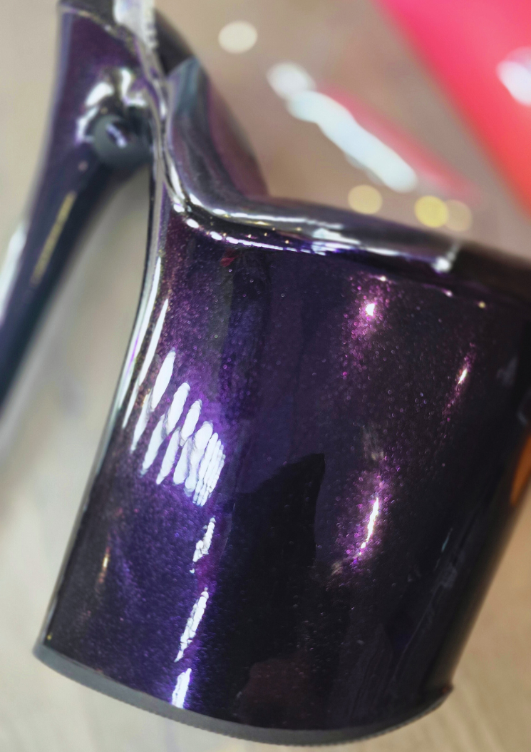 Protecteur de talons - série Standard Pleaser 8 inch - Purple Glitter