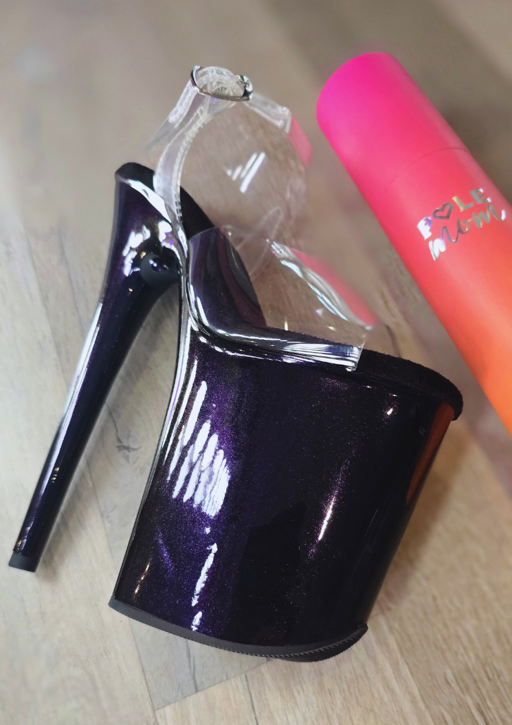 Protecteur de talons - série Standard Pleaser 8 inch - Purple Glitter