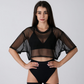T-shirt Oversize Cropped Mesh