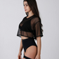 T-shirt Oversize Cropped Mesh