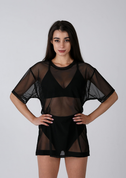 T-shirt Oversize Long Mesh
